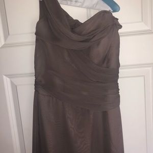 taupe formal gown or bride mates dress